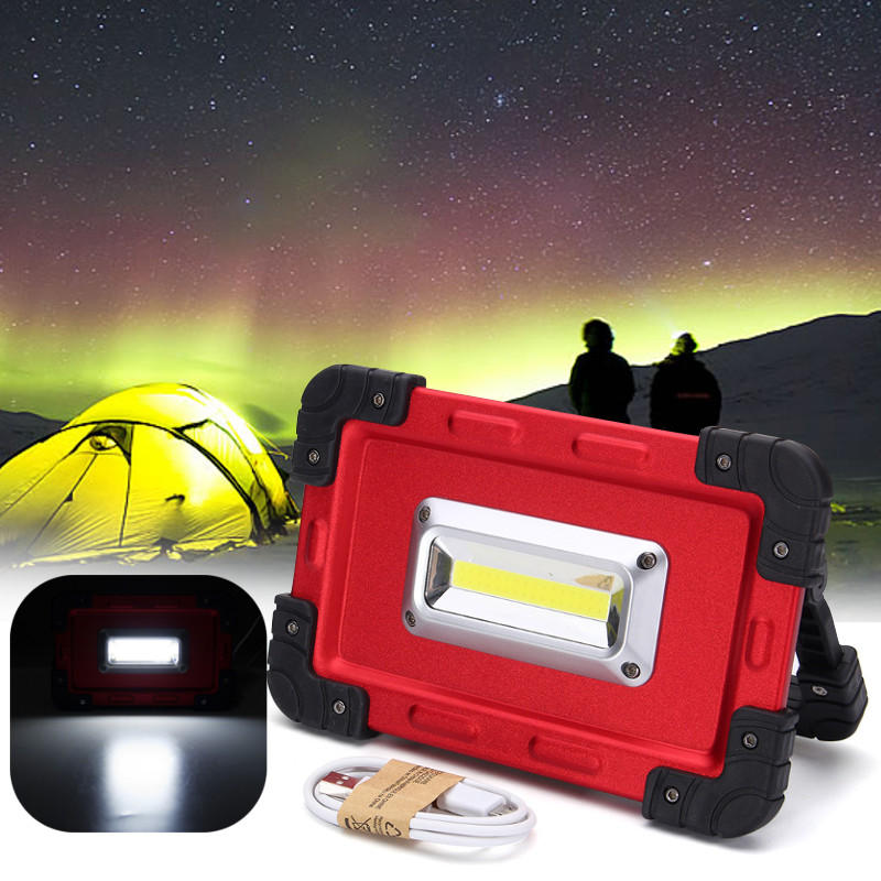 3.7 V 30 W 500LM 32LED COB USB Oplaadbare Flood Light Spot Werklamp Camping Tent Lantaarn