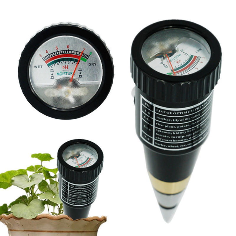 Handheld Moisture Humidity Meter Ph Tester For Garden Soil Metal