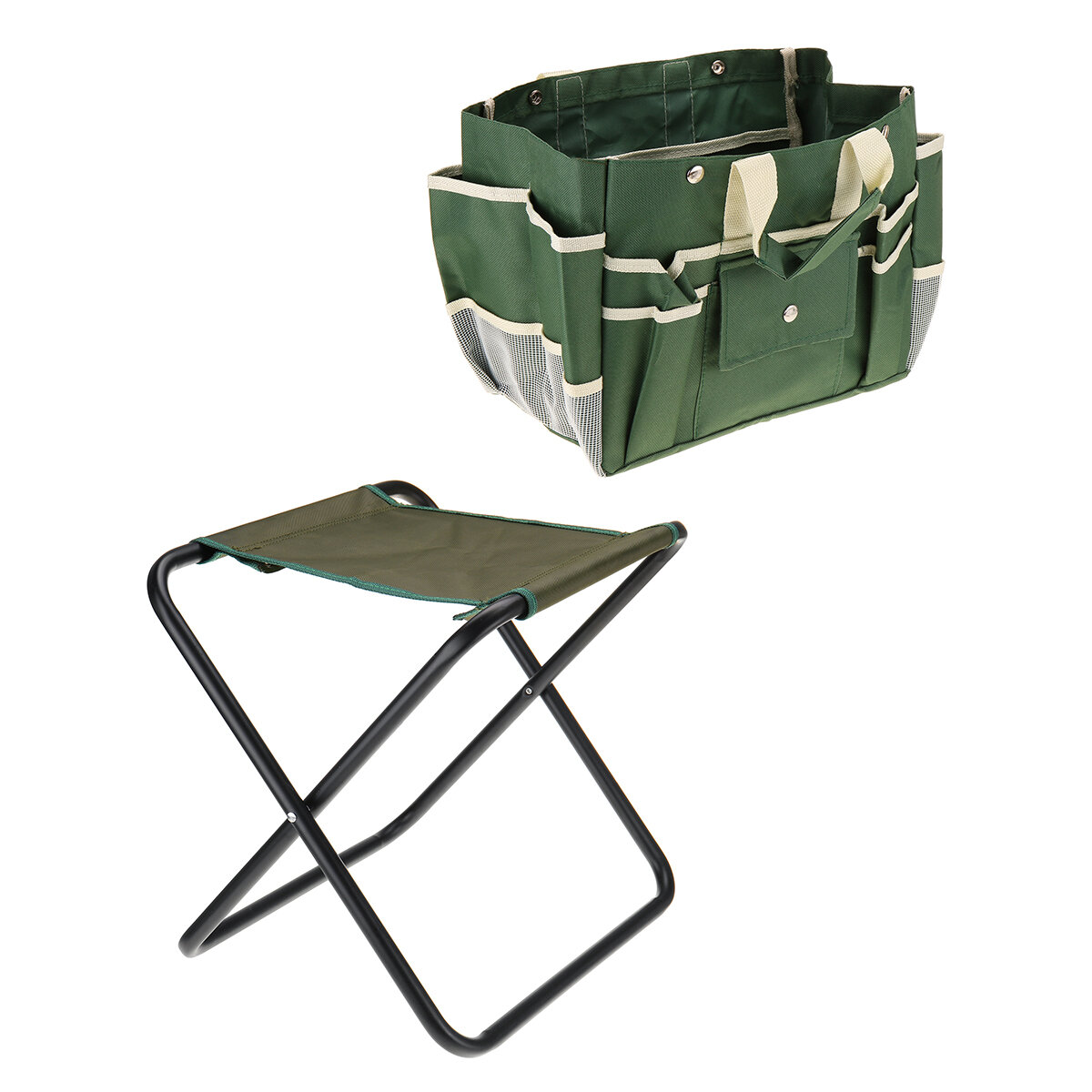 2-in-1 Folding Chair Fishing Seat with Storage Bag Ultralight Aluminum Stool Home Furniture Fishing Camping BBQ Garden Hiking