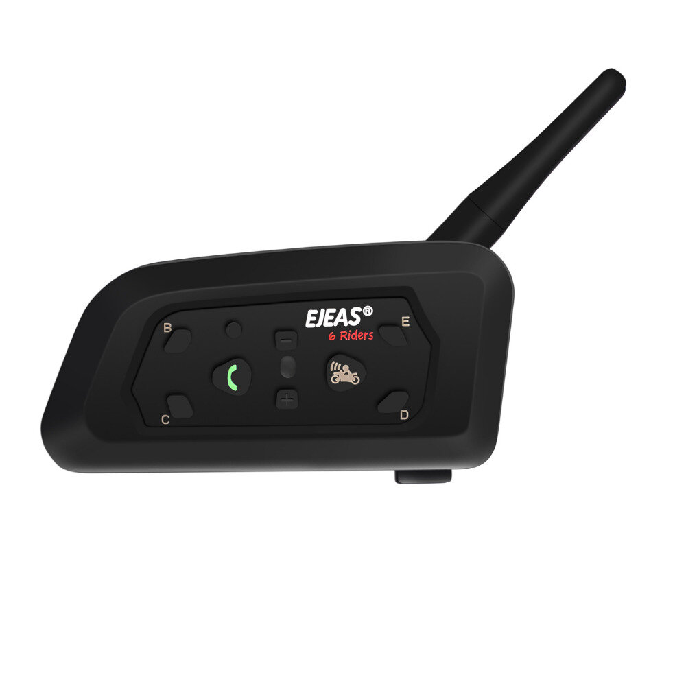 

EJEAS V6 Pro 1200M 6 Riders Motorcycle Helmet Intercom Headset bluetooth Interphone Music GPS Waterproof