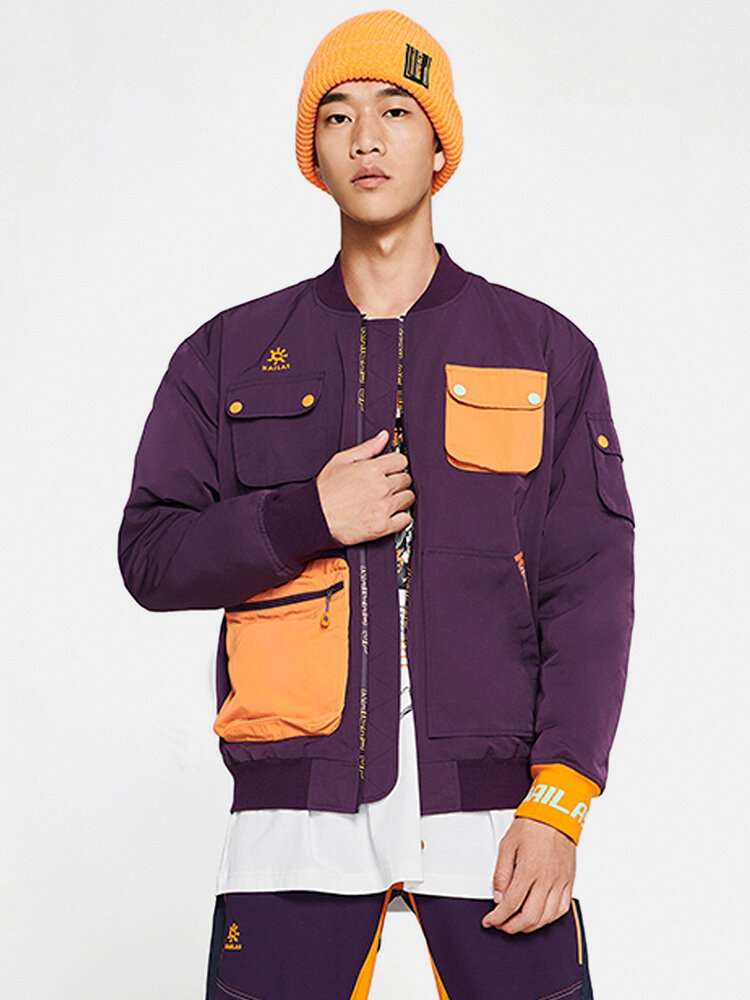 

KAILAS Mens Multi-Pocket Patchwork Insulated Stylish Workerwear Jacket