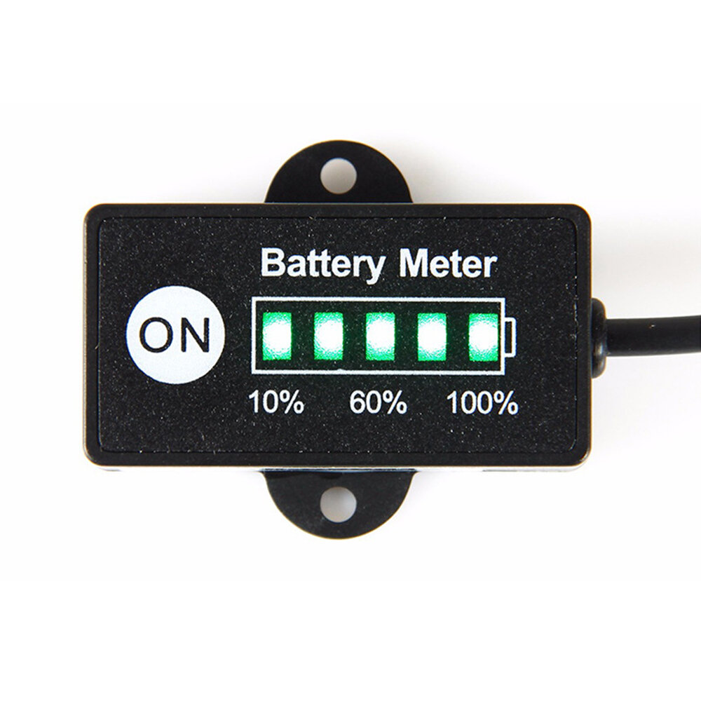 12/24V LCD Voltmeter Battery Capacity IndicatorElectricity Meter For Lead-Acid / Lithium Cobalt Acid / Lithium Iron Ph