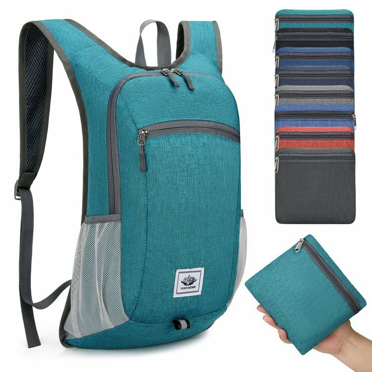 Hordozható sportos összecsukható táska Könnyű túrázási hátizsák Utazótáska Női iskolatáska Férfi hátizsák