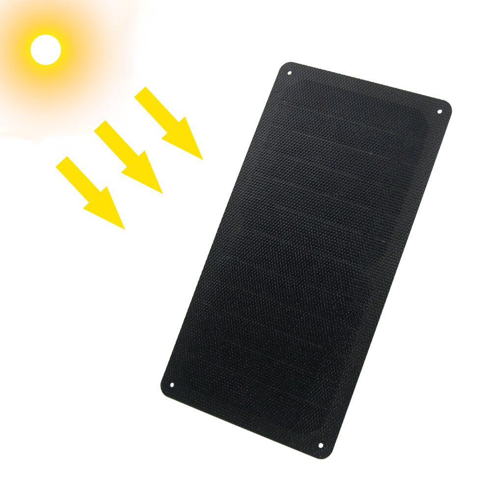 Painel solar flexível de 15W 5V Porta de carregamento USB Telefone Bateria Carregador Gerador de energia para acampamento para viagem