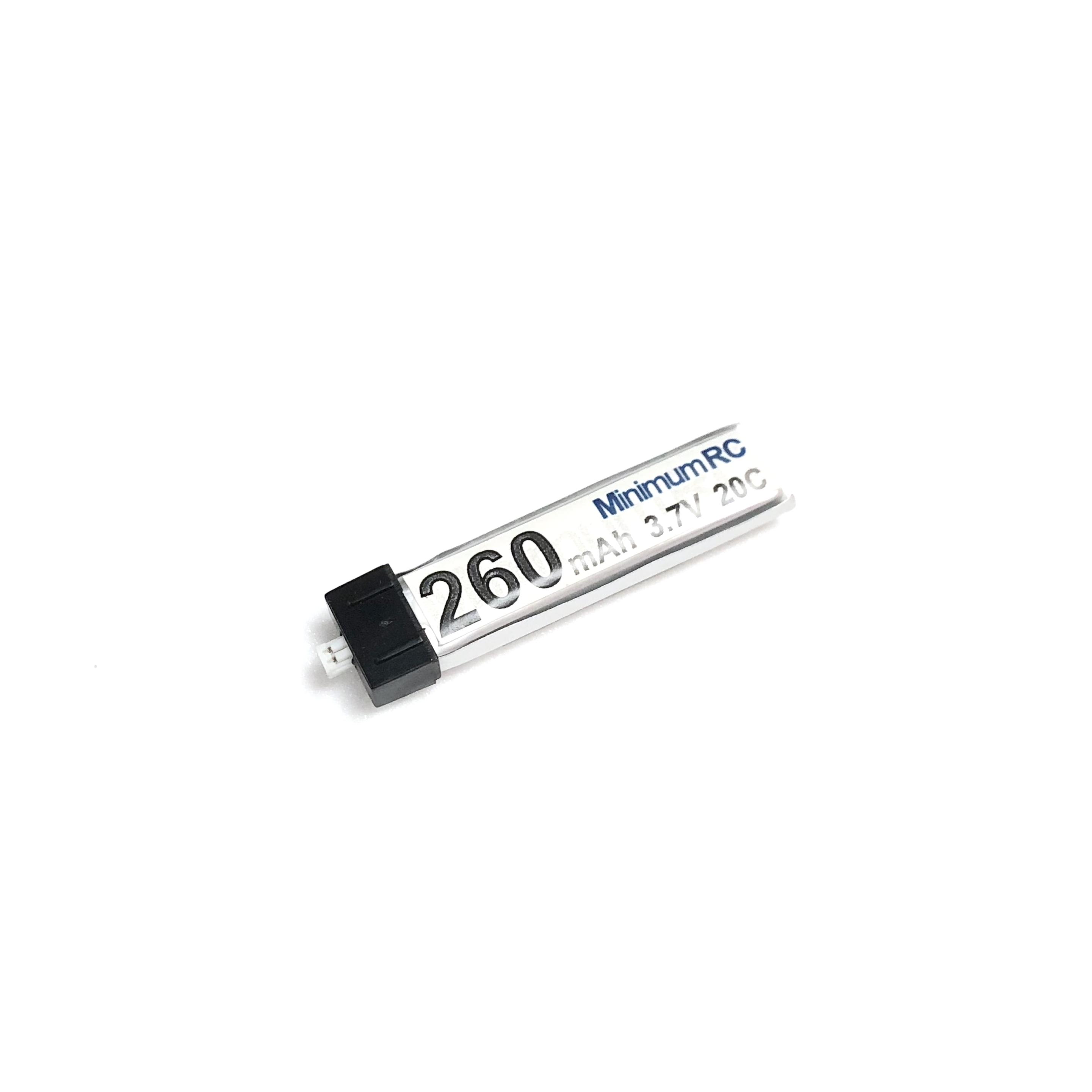 

MinimumRC 260mah 3.7V High Capacity LiPo Battery Molex Pico 1.25mm 2P Connector For MinimumRC Airplane
