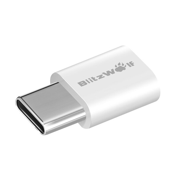 best price,blitzwolf,bw,a2,type,c,to,micro,usb,connector,2pcs,eu,coupon,price,discount