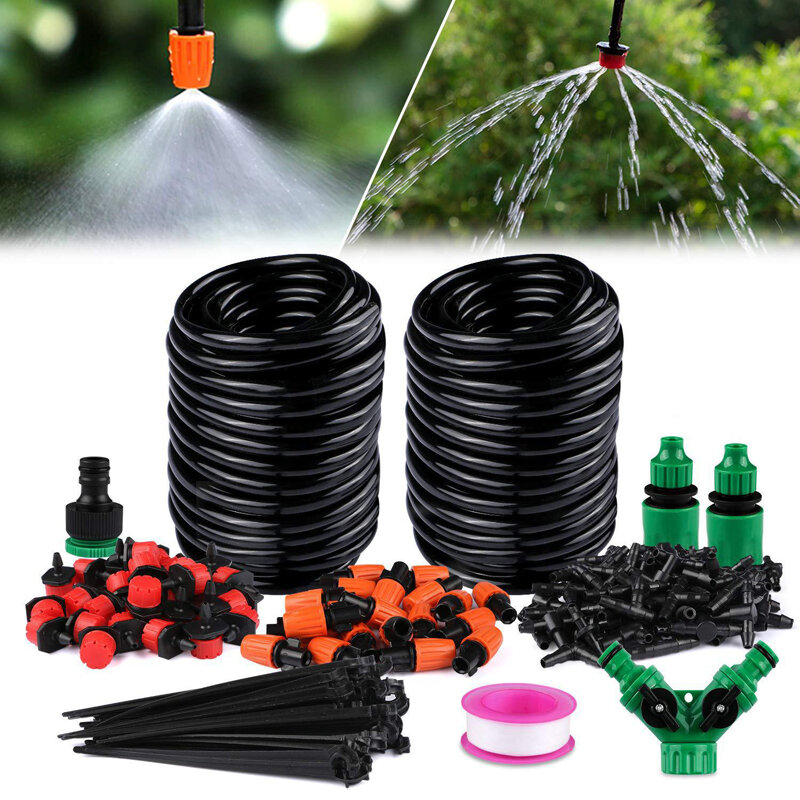 

149Pcs DIY Micro Drip Irrigation System Garden Automatic Watering Kits With Adjustable Nozzles Courtyard Cooling Systerm