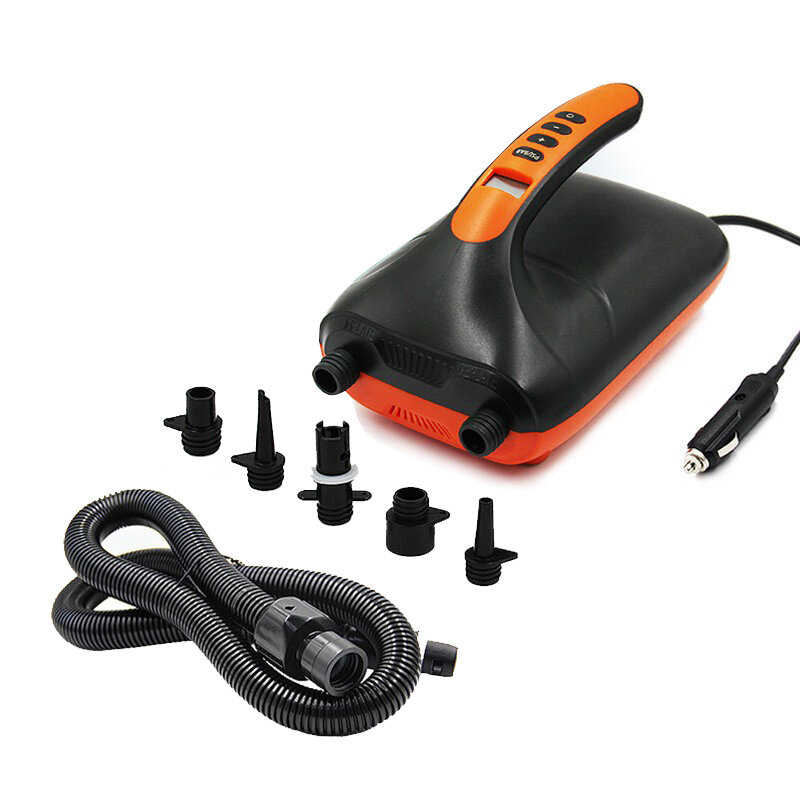 

12V High Pressure Portable Digital Electric Air Pump for Paddle Board Kayak Dual Stage Inflation Intelligent Inflatable