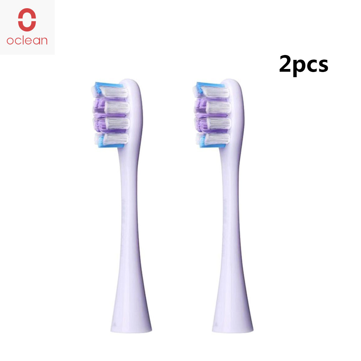 2PCS Oclean P2G vervangende opzetborstels geschikt voor alle Oclean tandenborstelmodellen - lichtpaa