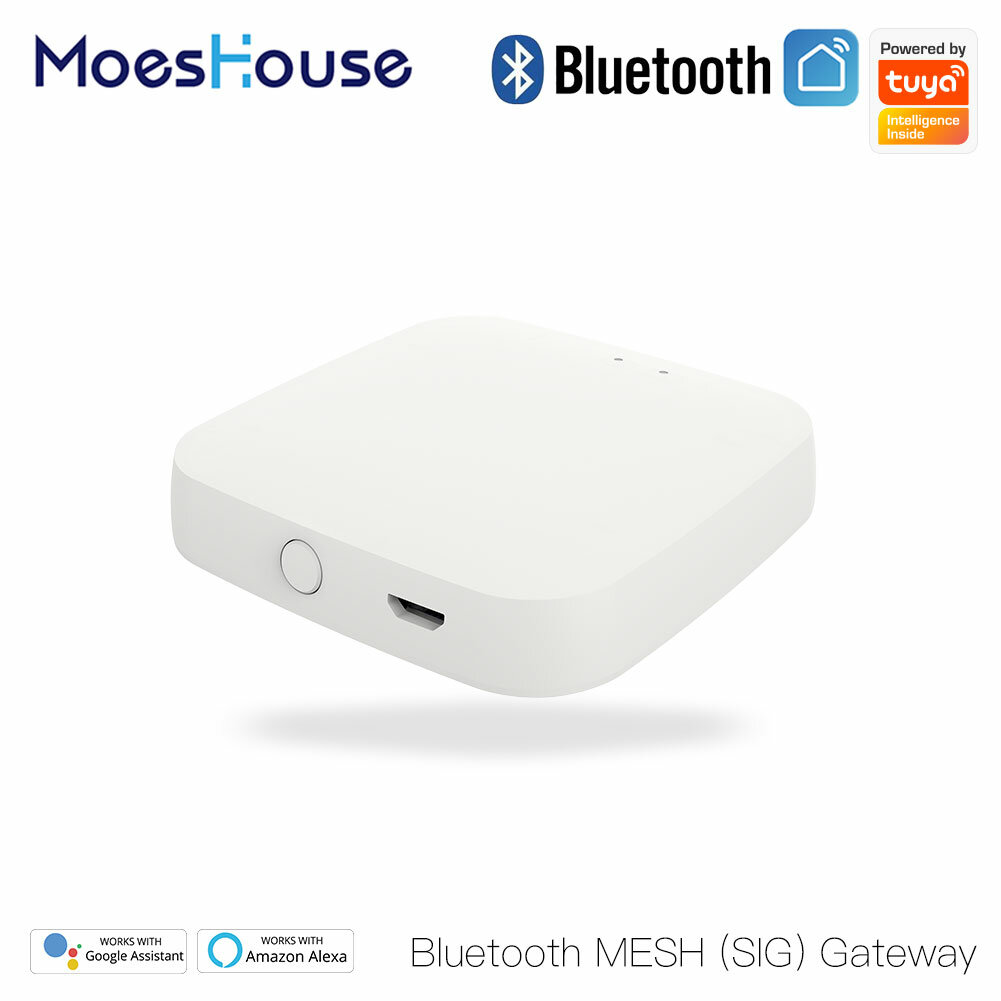 

MOES Tuya Wireless Gateway Hub Wired Multi-mode Bridge Bluetooth Remote Controller Mesh Gateway Smart Life APP Alexa Goo