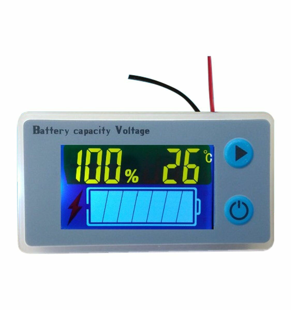 

12V/24V/36V LCD Display Lead Acid Battery Capacity Meter Voltmeter Power Monitor