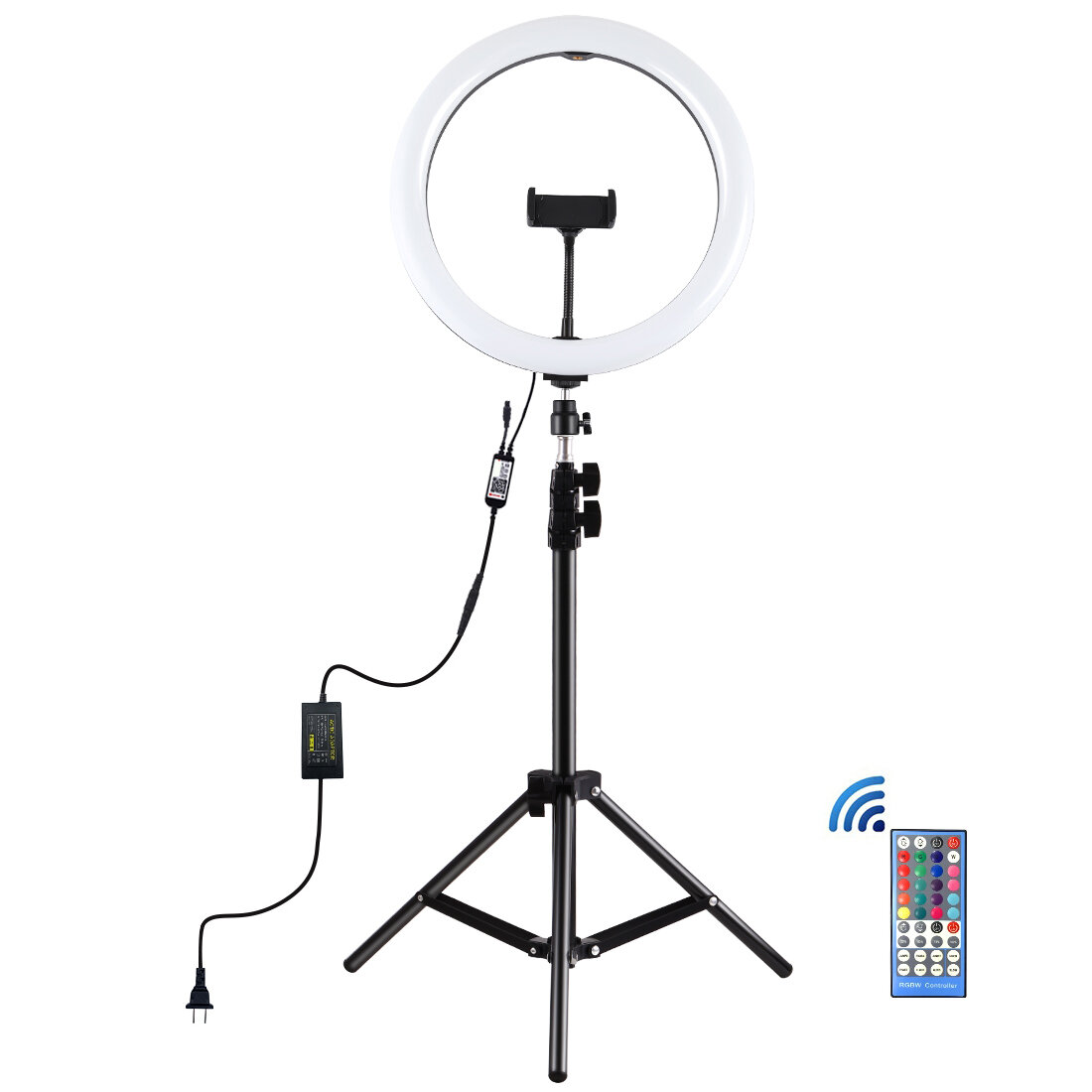 PULUZ PKT3050 11.8 inch RGBW Dimbare LED-ringverlichting voor Vloggen Selfie Fotografie Video-uitzen