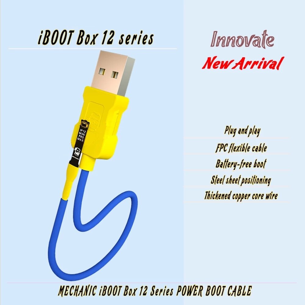 MECHANIC iBOOT Box 12 Series Power Boot Cable Plug and Play FPC Flexible Cable for iPhone 12 /12 Pro /12 Mini /12Pro Max