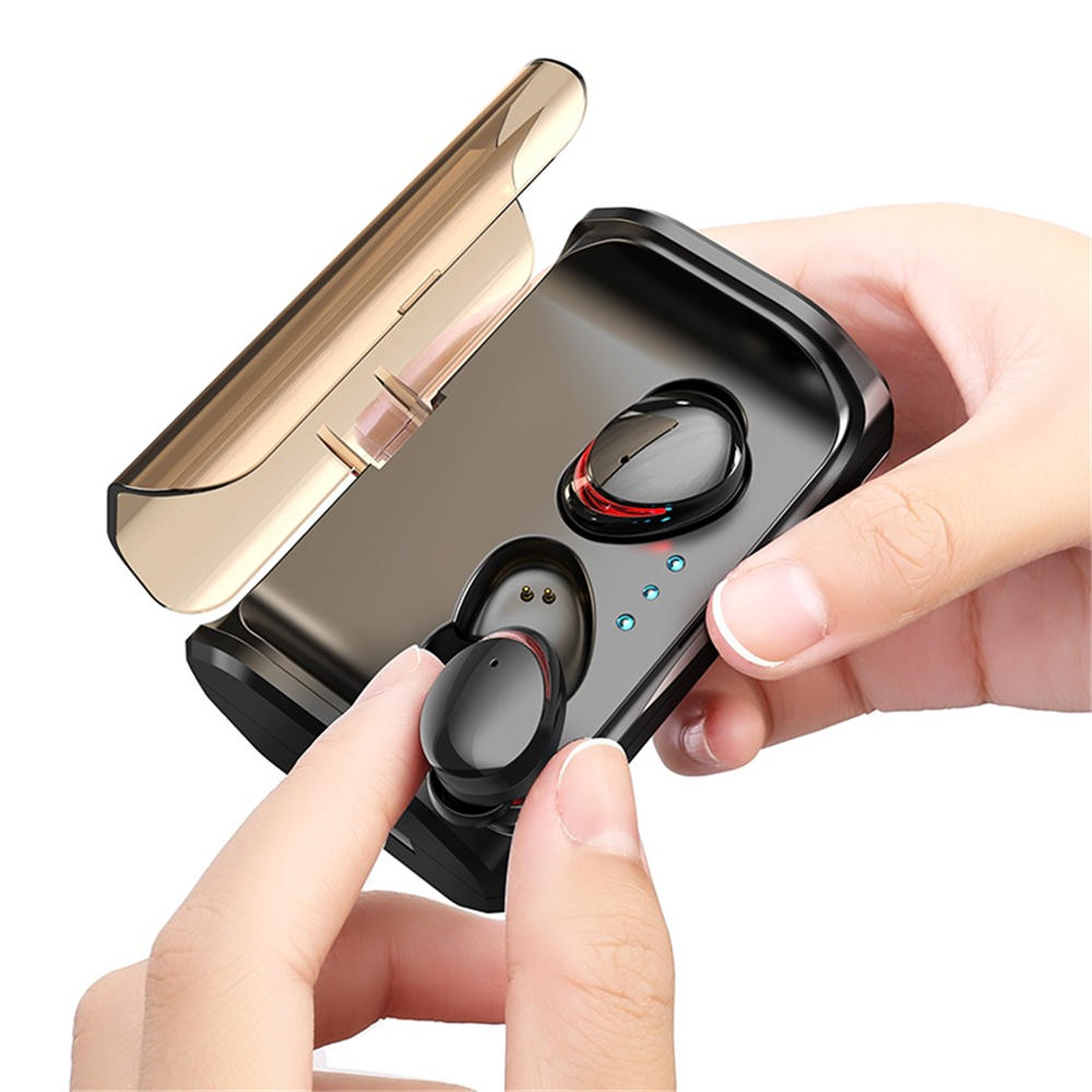 

Bakeey T8 TWS Wireless bluetooth 5.0 Earphone HiFi Noise Cancelling Bilateral Call IPX6 Waterproof Headphone with 3000mA