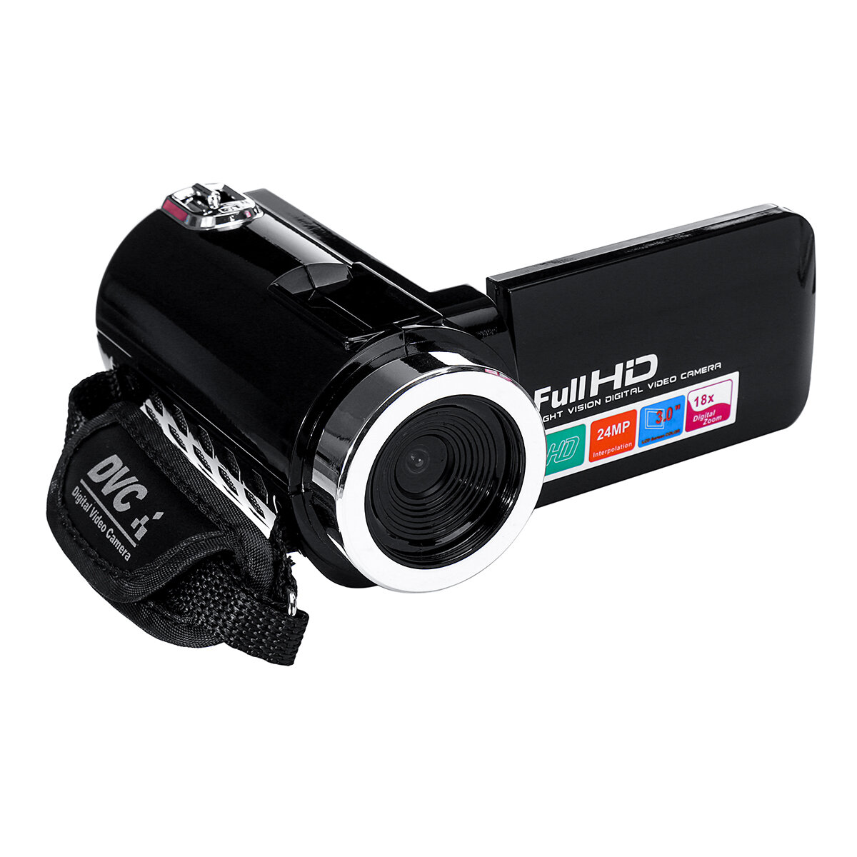4k full hd 1080p 24mp 18x zoom 3 inch lcd digital camcorder video dv camera 5.0mp cmos sensor for youtube vlogging