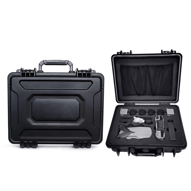 

Portable Waterproof Hard-shell Storage Bag Carrying Case Box Suitcase for DJI Mavic Air 2 Drone Multi-battery Version