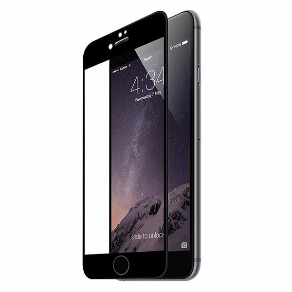 Ultra Dunne 0.2mm 9H 3D Carbon Fiber Soft Edge Tempered Glass Screen Protector voor iPhone 7 Plus 5.