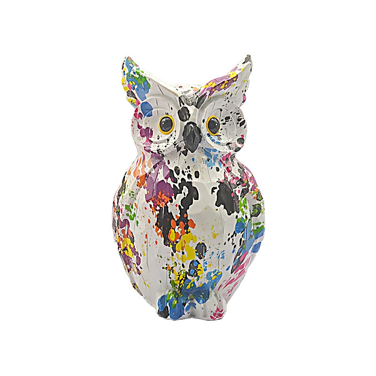 Colorful Owl Ornaments Creative Creative Art Animal Resin Crafts Home Office Desktop Decorations Acc