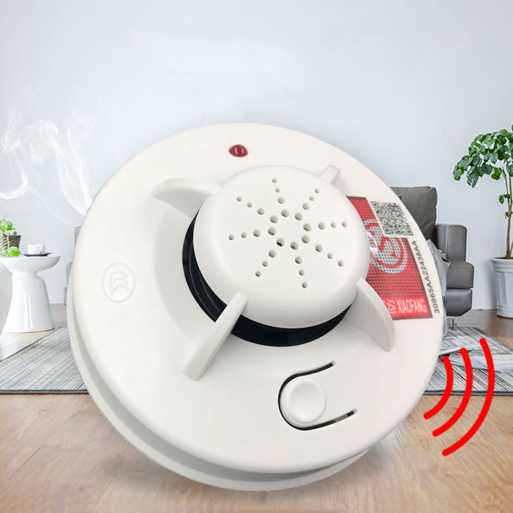 

Bakeey Stand-alone Wireless Sound Light Alarm Long-term Standby High Sensitivity Smoke Detector For Smart Home Alarm Sys
