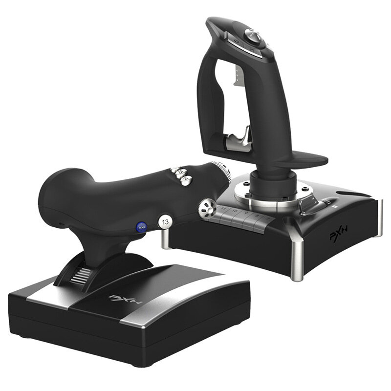 PXN-2119 PRO Wired Vibration Joystick Flight Rocker Gaming Steering Wheel Pedal Racing Wheel Game Co