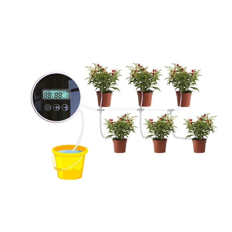 Intelligent Drip Irrigation System Set Single Pump Automatic Watering Device Timer Garden Self-Watering Kit
