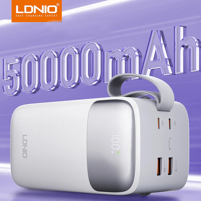 LDNIO PQ50 – външна батерия с капацитет 50 000 mAh за максималисти