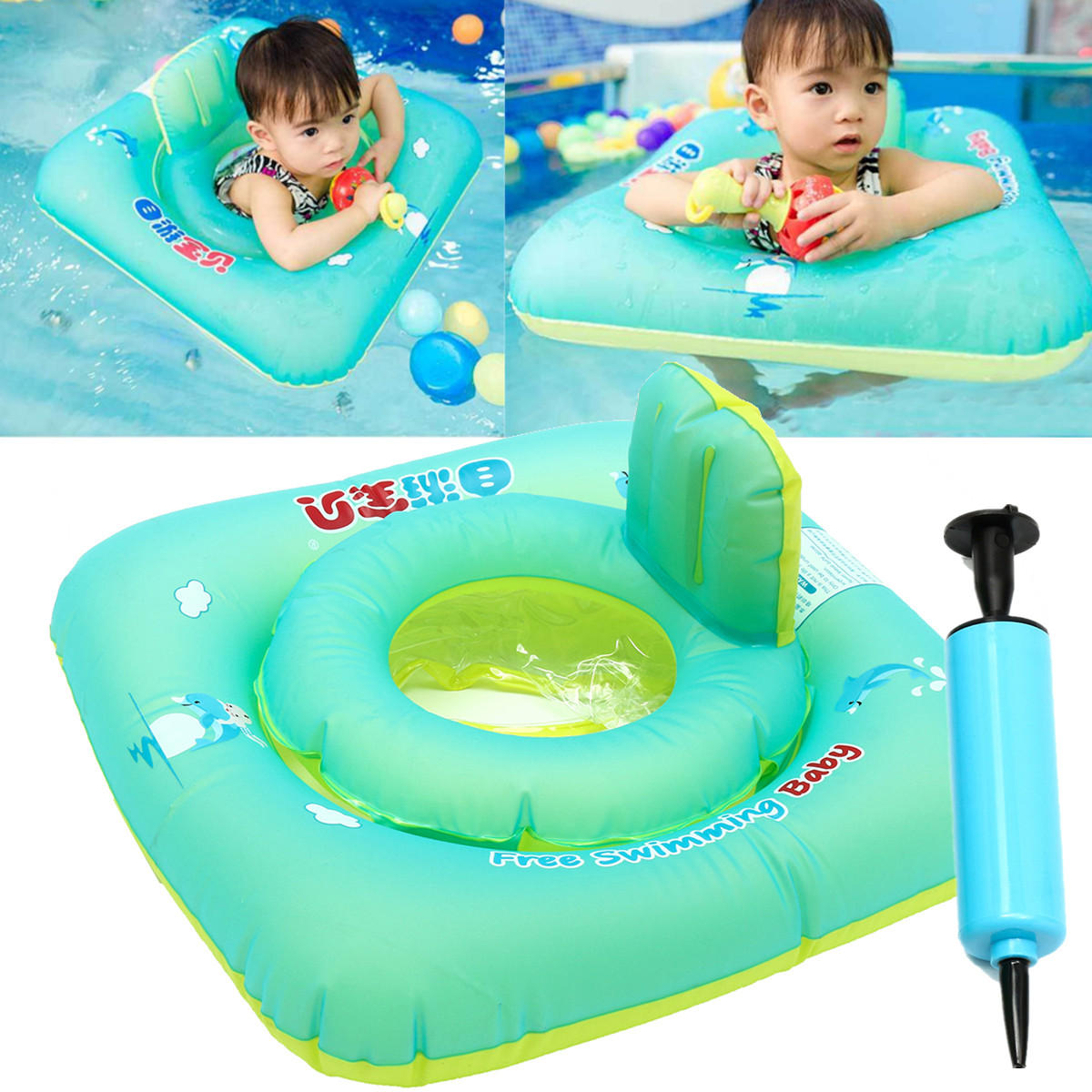 Baby Inflatable Swimming Pool Floats Swim Ride Rings Safety Chair...
