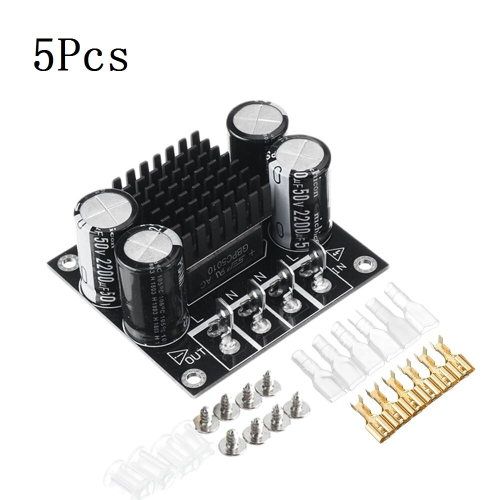 

5Pcs AC 220V 50A Power Amplifier Filter Power Supply Eliminate DC Power Filters for Toroidal Transformer