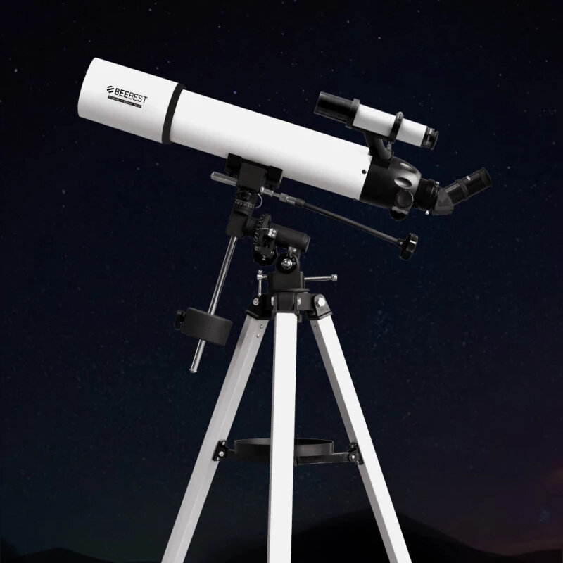 BEEBEST XA90 Professional Refractive Astronomical Telescope 90mm Aperture Fully-Coated Glass German Equatorial Telescope