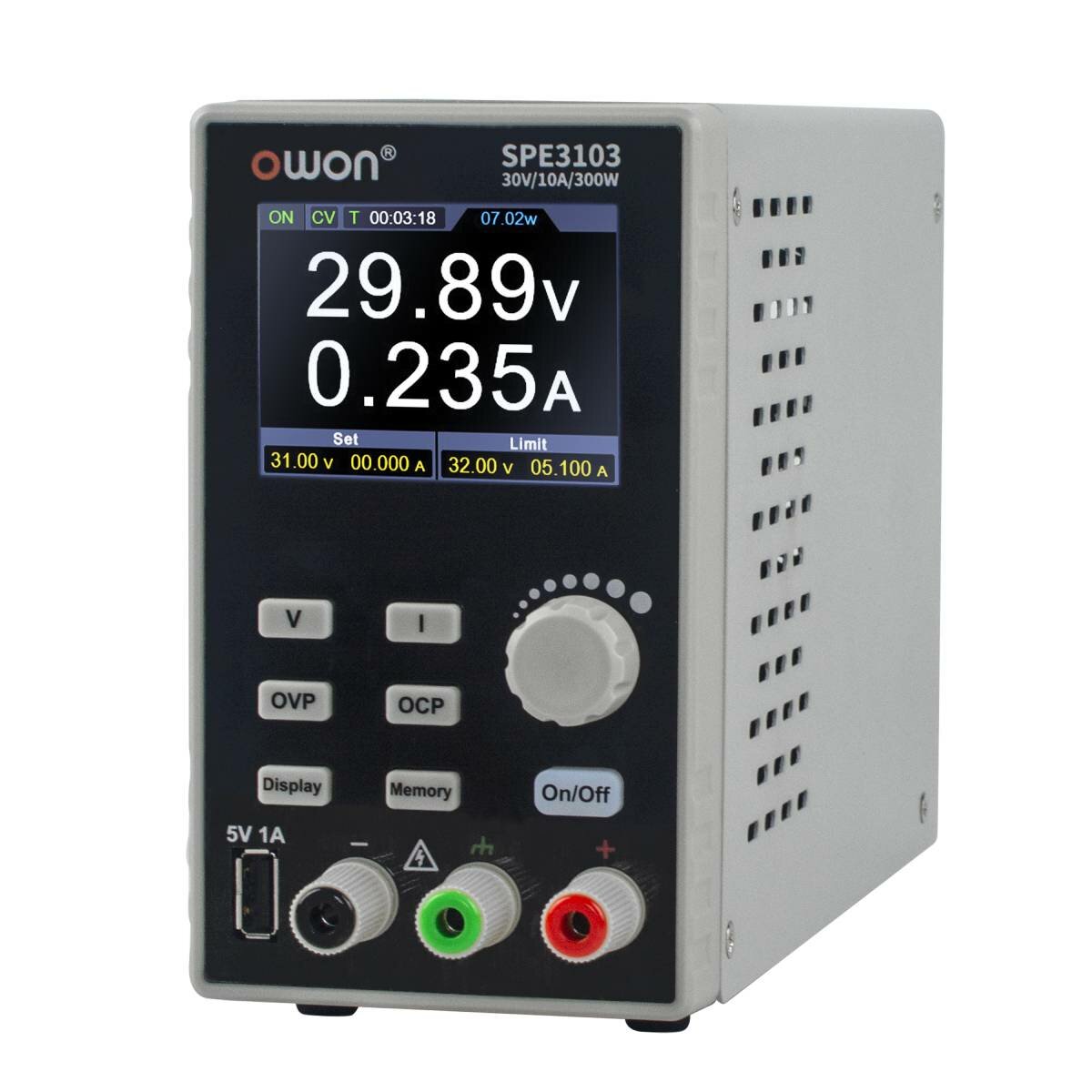 OWON SPE3103 SPE6103 Single Channel Programmable Adjustable DC Power Supply Voltage Regulator Mini Laboratory Power Supp