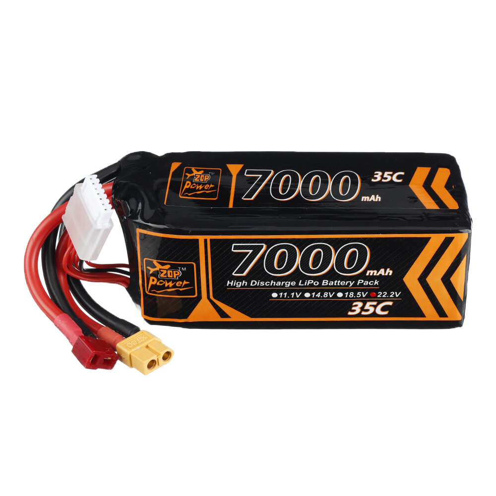 ZOP Power 22.2V 7000mAh 35C 3S T/XT60 Plug Lipo Battery for RC Car