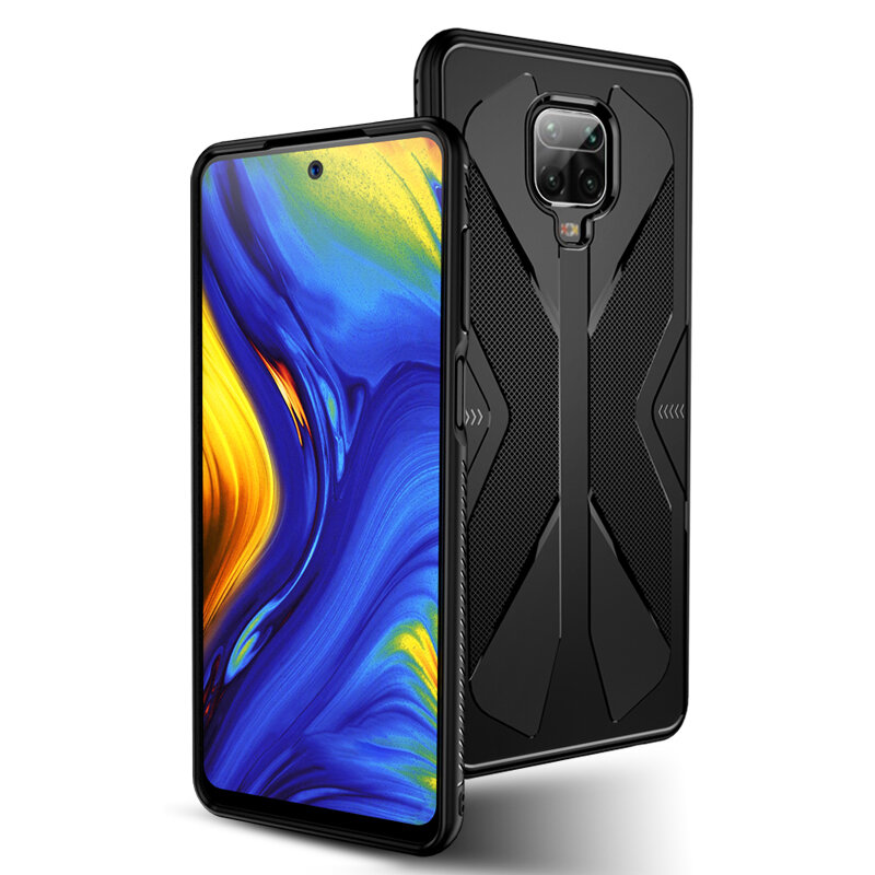 

Bakeey for Xiaomi Redmi Note 9S / Redmi Note 9 Pro Case Armor Shockproof Anti-fingerprint Anti-sweat TPU Soft Protective