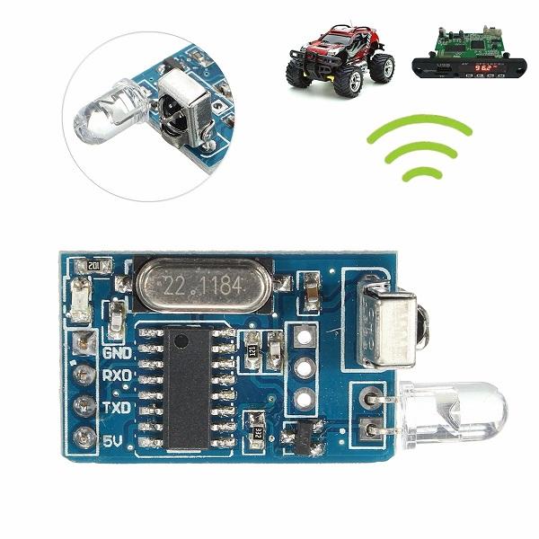 DIY 5V Wireless IR Infrared Remote Decoder Encoding Transmitter Receiver Module