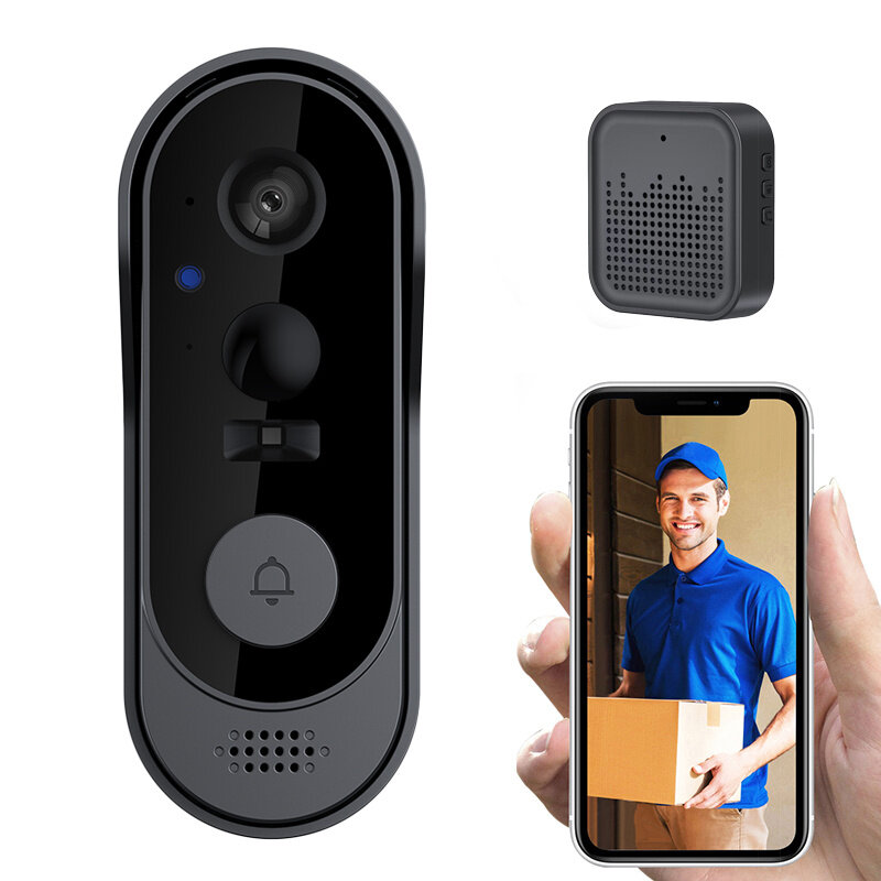 

M9 Wireless Video Doorbell Night Vision Two-way Intercom 2.4G WiFi Phone Remote Visual Door Bell 50M Penetration