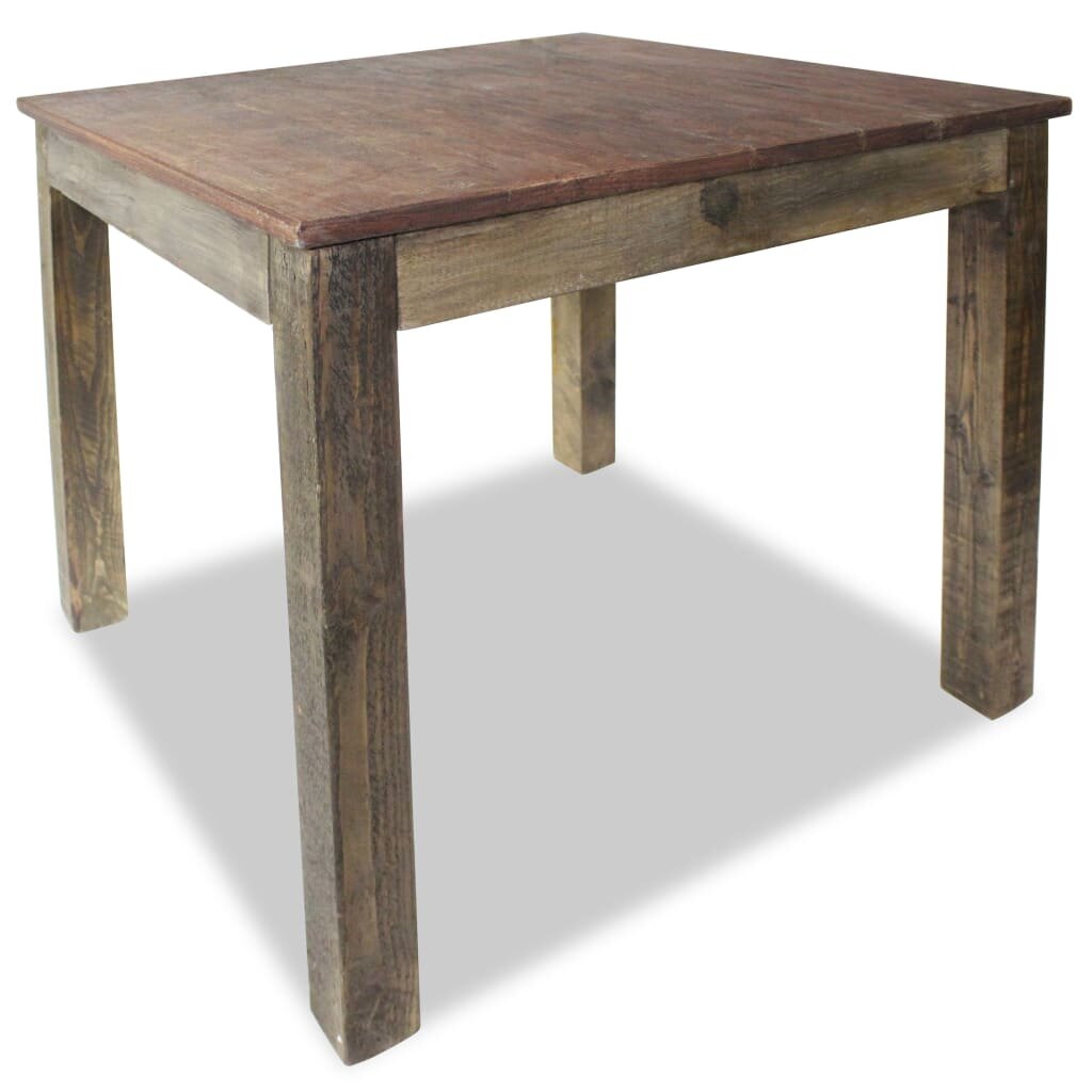

Dining Table Solid Reclaimed Wood 32.3"x31.5"x29.9