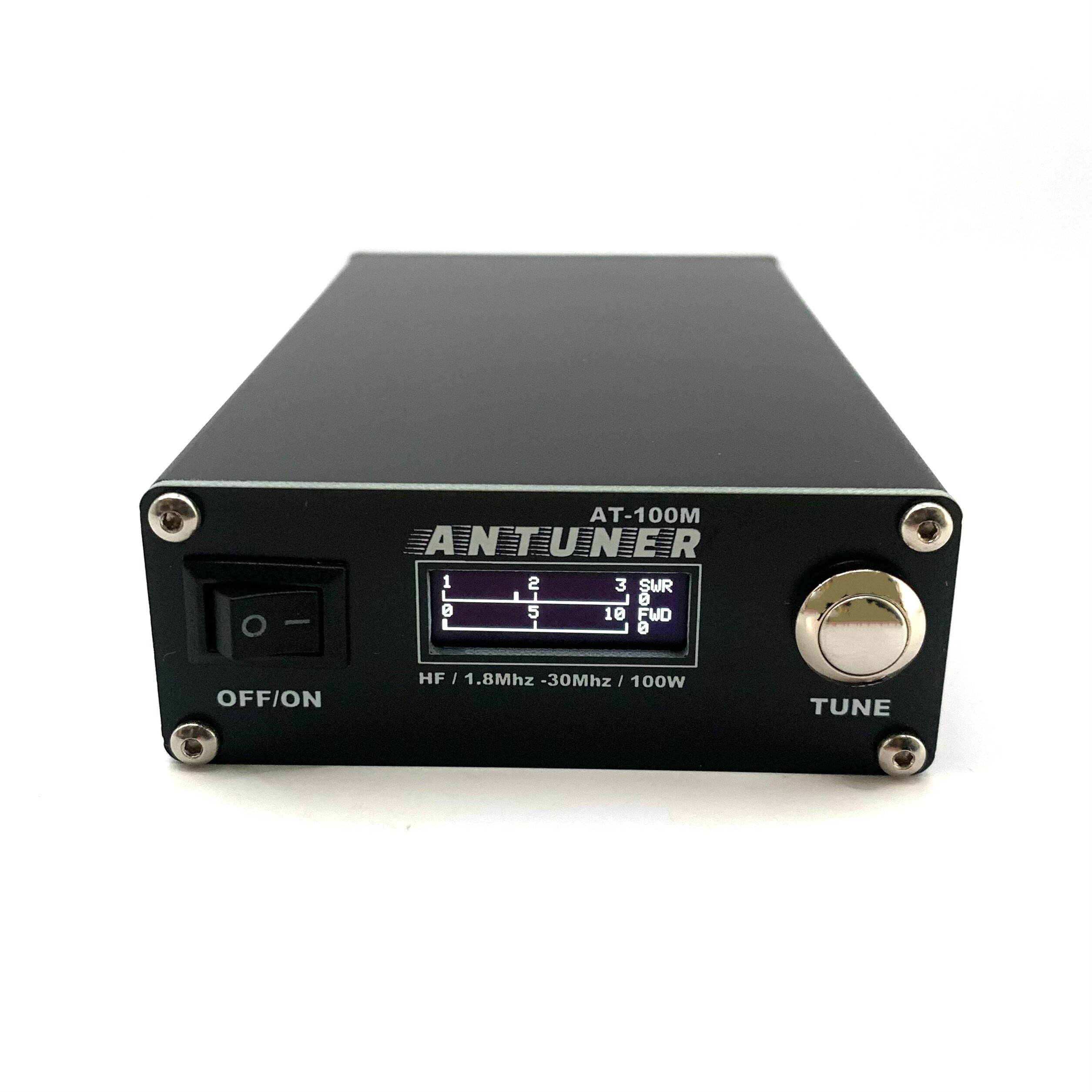 ANTUNER AT100M 1.8mhz-30mhz 100W Antenna Tuner Built-in Standing Wave Meter Power Meter For HF Radio USDX G1M FT-818