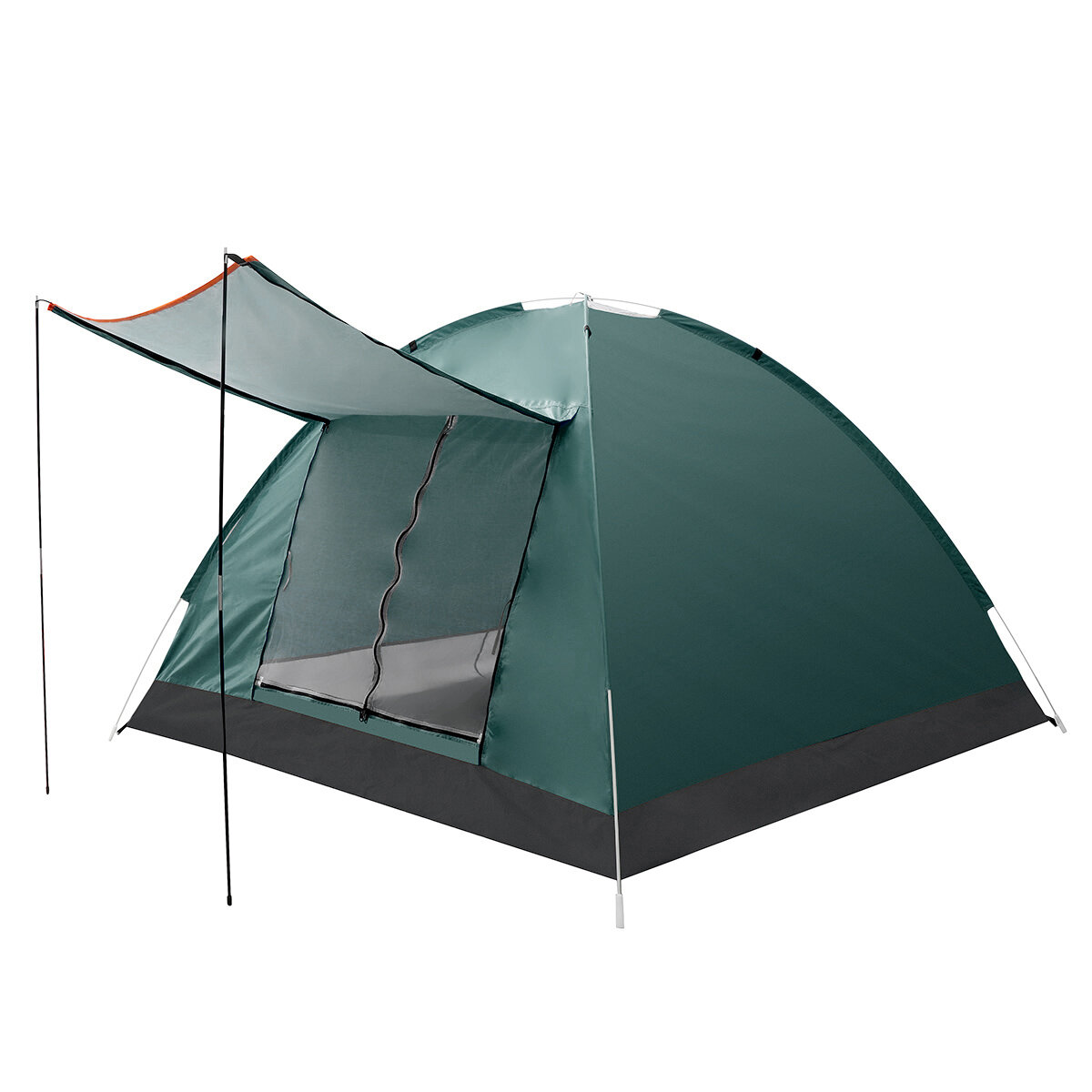 Tenda de acampamento de camada dupla IPRee® para 3-4 pessoas com toldo à prova d'água ao ar livre de porta dupla 125x200x200cm para pesca em acampamento