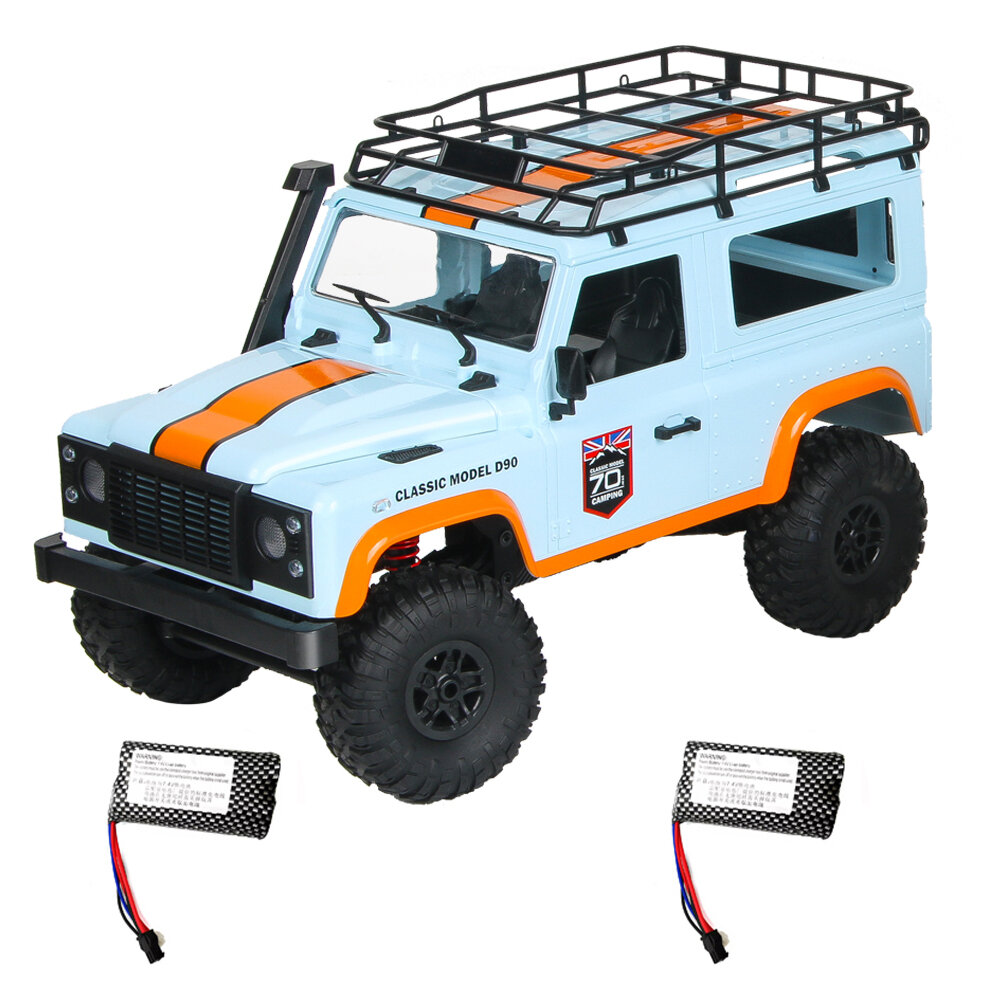 MN 99 2.4G 1/12 4WD RTR Crawler RC Car Off-Road Truck For Land Rover Vehicle Model Two Battery