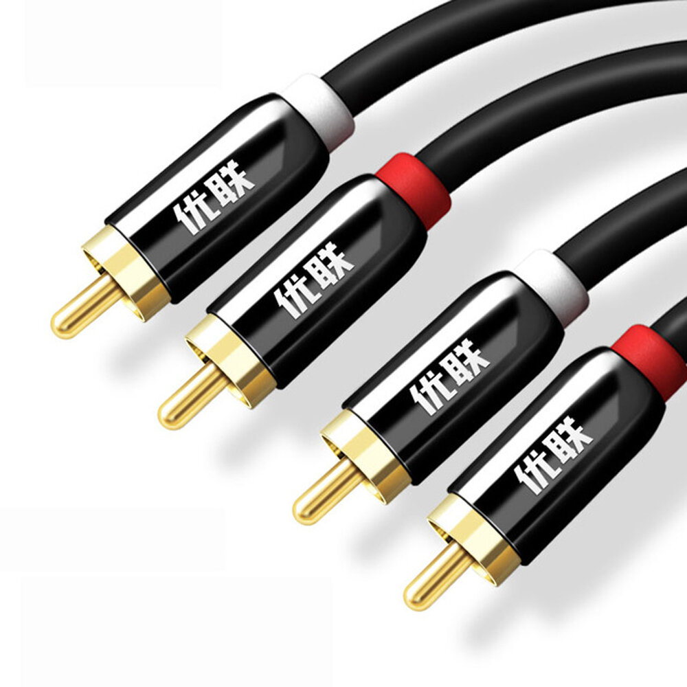 

Unnlink HIFI 2RCA to 2 RCA Data Cable OFC AV Audio Cable For TV DVD Amplifier Subwoofer Soundbar Speaker Wire