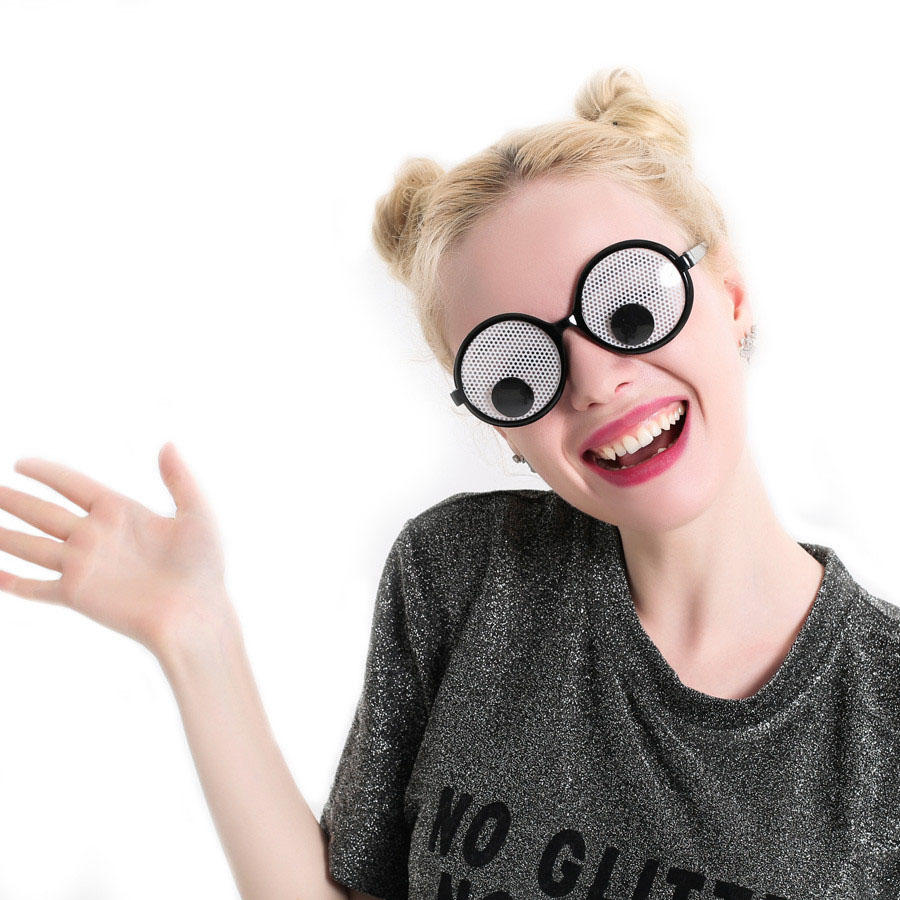 Funny Googly Eyes Goggles Shaking Eyes Party Glasses and Toys for Party Cosplay Costume