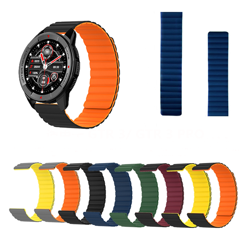 22mm Universele Siliconen Magnetische Smart Horloge Band Vervangende Band voor Xiaomi Horloge S1/S1 