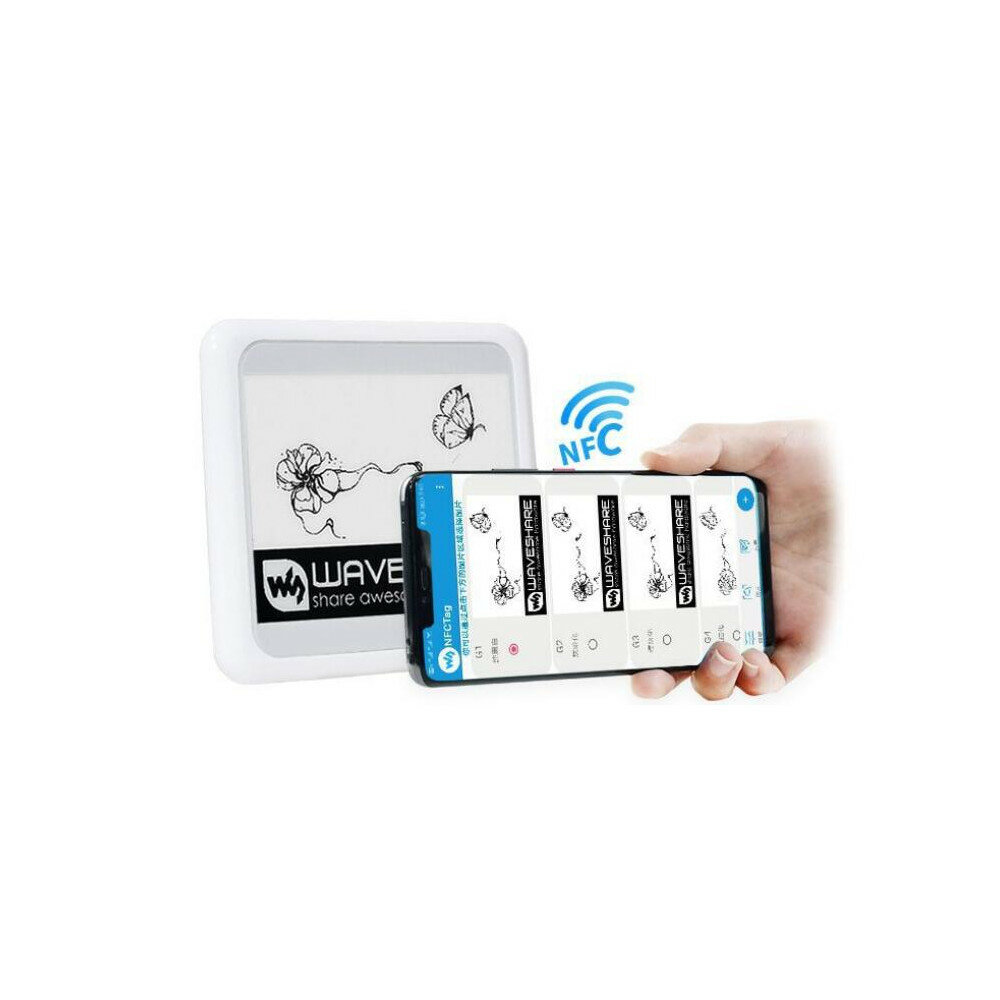 Waveshare® 4.2 Inch Passive NFC e-Paper Ink Screen ESL Wireless Power Supply Communication Electronic Shelf Label