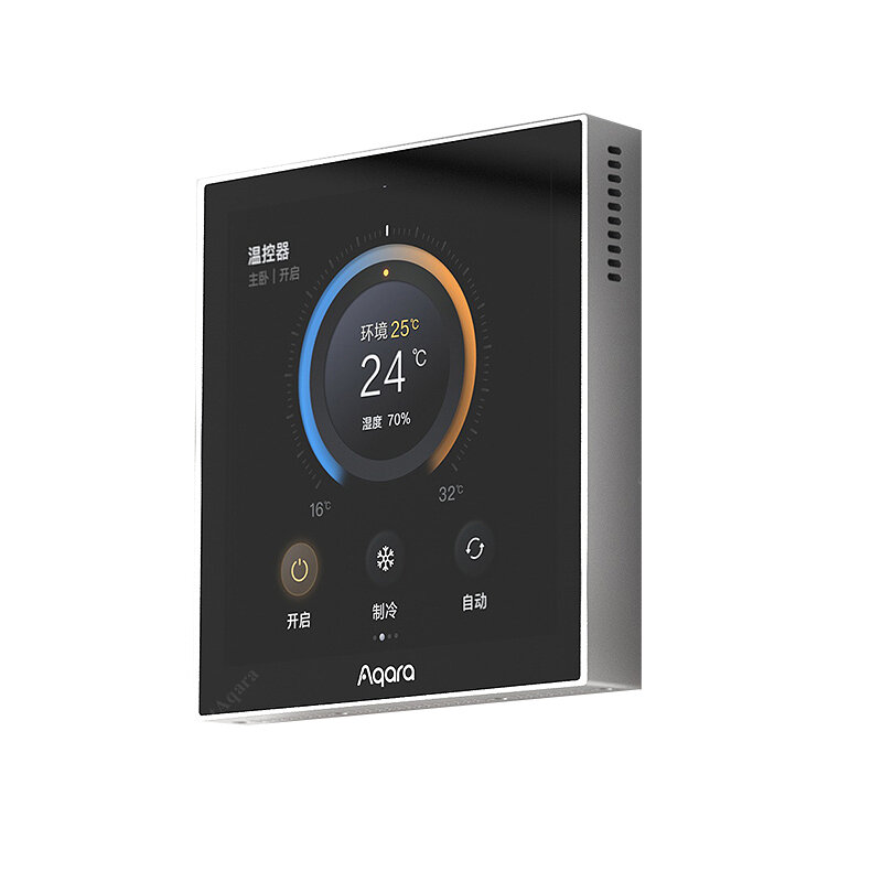best price,aqara,s3,smart,zigbee,led,thermostat,touch,screen,panel,discount
