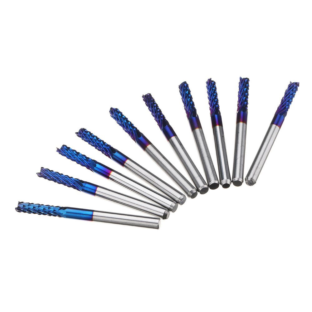 CNC Micro Drill Bit Carbide Shaft Cutters Pcb-Leiterplatte Naco Blue