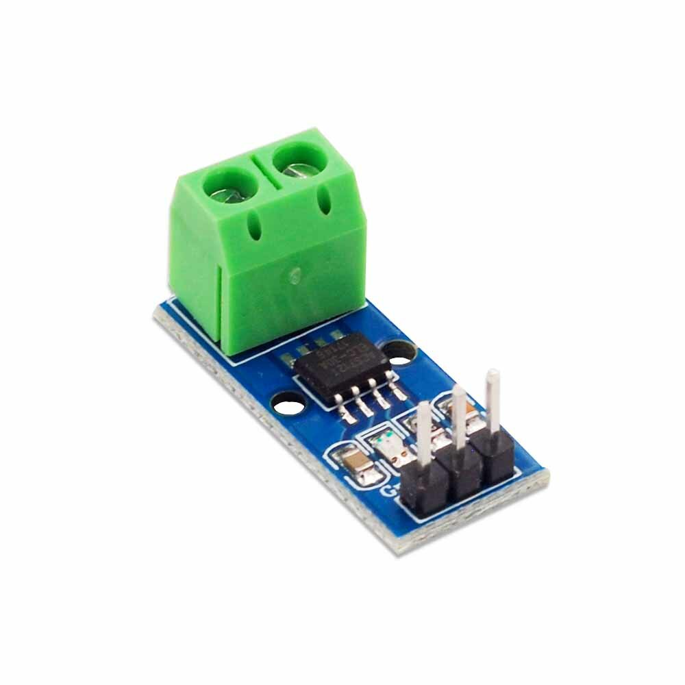 AOQDQDQD 30A ACS712 Current Sensor Module with Green Terminal and Straight Pins for Arduinoo and DIY Projects