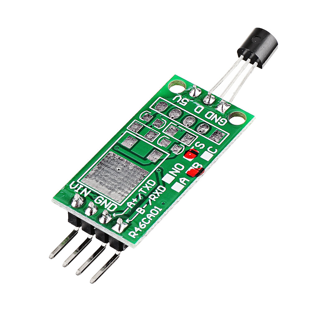 

3pcs DS18B20 12V RS485 Com UART Temperature Acquisition Sensor Module Modbus RTU PC PLC MCU Digital Thermometer