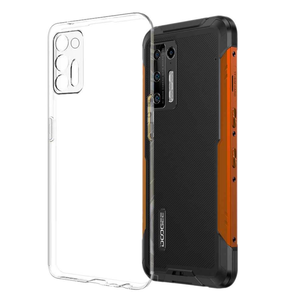 Bakeey for Doogee S97 Pro Case Ultra-Thin Anti-Fingerprint Non-Yellow Shockproof Soft TPU Protective