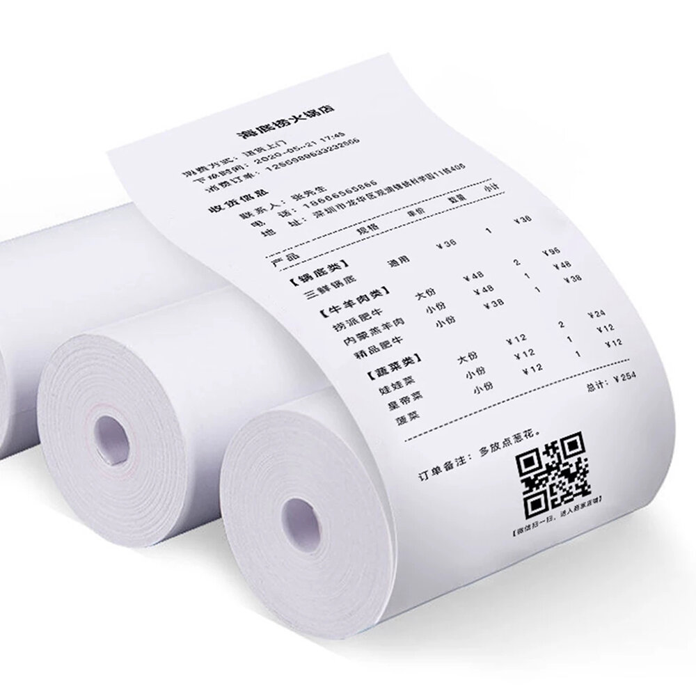 Universal Label Sticker for Thermal Label Printer Laminated for Indoor Usage