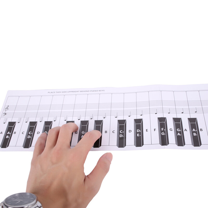

Debbie 88-Key Piano Keyboard Practice Paper Comparison Table Standard 1:1 Portable Piano Fingering Practice Comparison C