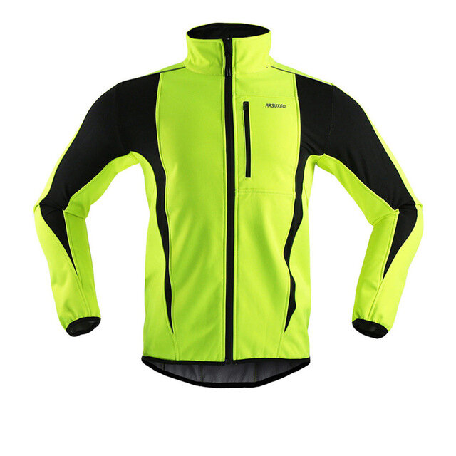 ARSUXEO Зимняя одежда для велоспорта Теплые куртки с высоким воротником Тепловой флис Велосипед MTB Шоссейный велосипед Одежда Ветрозащитный